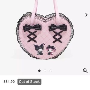 Her Universe My Melody X Kuromi Lolita Figural Heart Bag